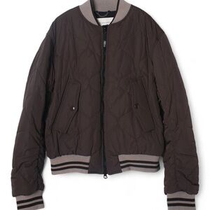Dries Van Noten Dark Brown Bomber Jacket